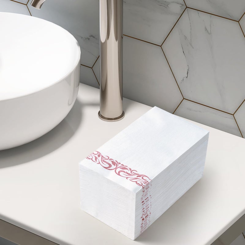 Vplus 400 Pack Paper Napkins Guest Towels Disposable Premium Quality 3-ply Dinner Napkins Disposable Soft, Absorbent, Party Napkins Wedding Napkins for Kitchen, Parties, Dinners or Events(rose gold) - Image 2